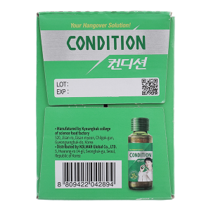 Nước giải rượu Kolmar Condition hỗ trợ giải độc gan, bảo vệ gan hộp 10 chai x 100ml