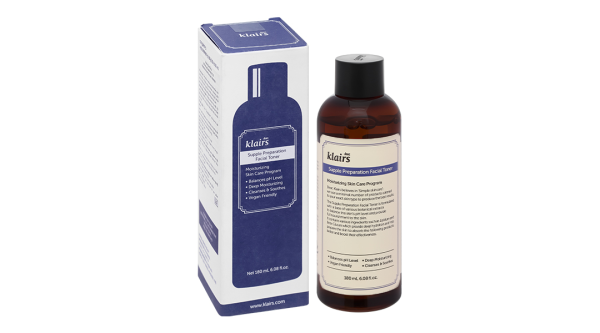 Nước hoa hồng Klairs Supple Preparation Facial cấp ẩm cho da chai 180ml