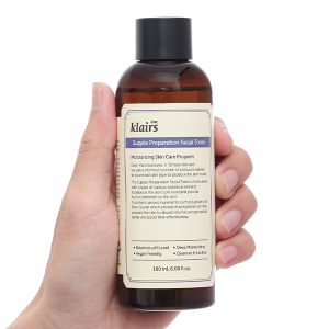 Nước hoa hồng Klairs Supple Preparation Facial cấp ẩm cho da chai 180ml