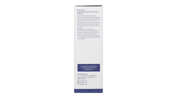 Nước hoa hồng Klairs Supple Preparation Facial cấp ẩm cho da chai 180ml
