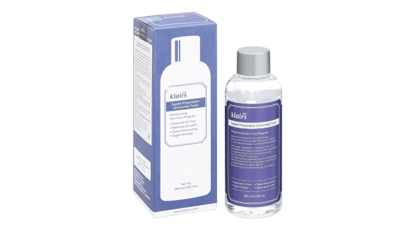 Nước hoa hồng Klairs Supple Preparation Unscented Toner không mùi cấp ẩm cho da chai 180ml