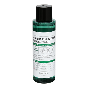 Nước hoa hồng Some By Mi AHA-BHA-PHA 30 Days Miracle Toner ngăn ngừa mụn chai 150ml