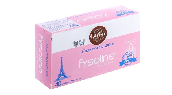 Nước muối sinh lý Fysoline đẳng trương làm sạch mắt, mũi (40 ống x 5ml)