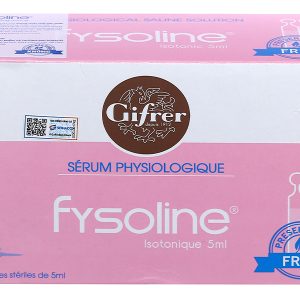 Nước muối sinh lý Fysoline đẳng trương làm sạch mắt, mũi (40 ống x 5ml)