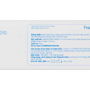 Nước muối sinh lý Fysoline Hypertonic solution giảm ngạt mũi, khô mũi (20 ống x 5ml)