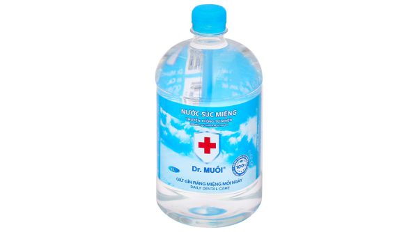 Nước súc miệng Dr. Muối ngừa vi khuẩn, giảm mùi hôi miệng chai 1000ml
