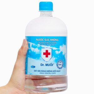 Nước súc miệng Dr. Muối ngừa vi khuẩn, giảm mùi hôi miệng chai 1000ml