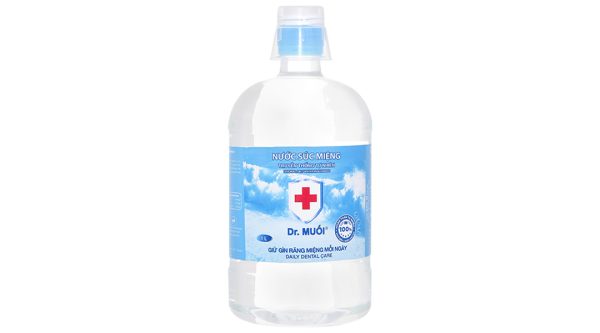 Nước súc miệng Dr. Muối ngừa vi khuẩn, giảm mùi hôi miệng chai 1000ml