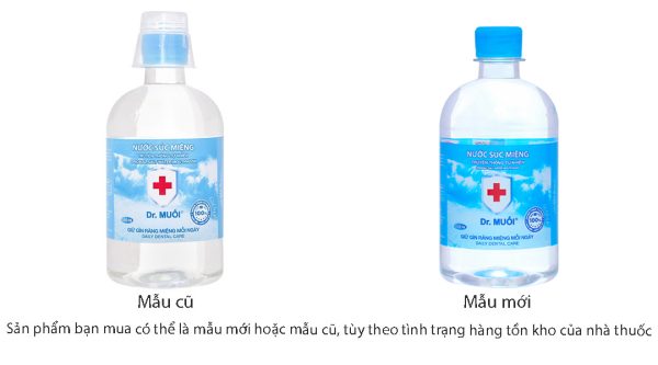 Nước súc miệng Dr. Muối ngừa vi khuẩn, giảm mùi hôi miệng chai 500ml