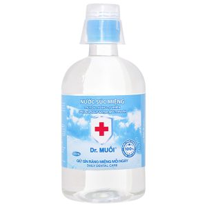 Nước súc miệng Dr. Muối ngừa vi khuẩn, giảm mùi hôi miệng chai 500ml