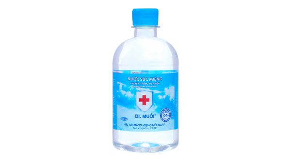 Nước súc miệng Dr. Muối ngừa vi khuẩn, giảm mùi hôi miệng chai 500ml