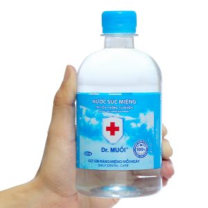 Nước súc miệng Dr. Muối ngừa vi khuẩn, giảm mùi hôi miệng chai 500ml