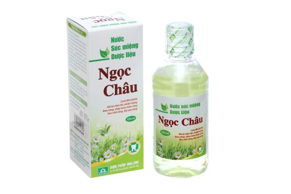 Nước súc miệng dược liệu Ngọc Châu làm sạch, khử mùi hôi chai 350ml