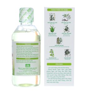 Nước súc miệng dược liệu Ngọc Châu làm sạch, khử mùi hôi chai 350ml