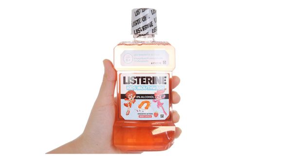 Nước súc miệng Listerine Kids Mouthwash ngừa sâu răng, sạch mảng bám chai 250ml