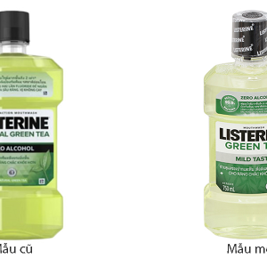Nước súc miệng Listerine Trà Xanh ngăn ngừa sâu răng chai 750ml
