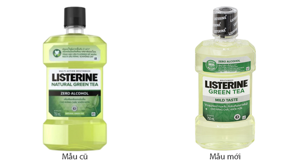 Nước súc miệng Listerine Trà Xanh ngăn ngừa sâu răng chai 750ml
