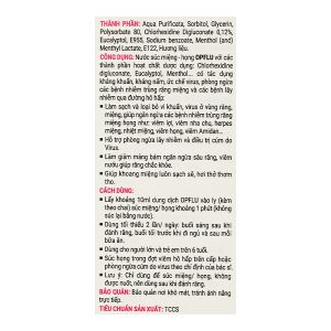 Nước súc miệng Opflu kháng khuẩn, bảo vệ răng miệng chai 250ml