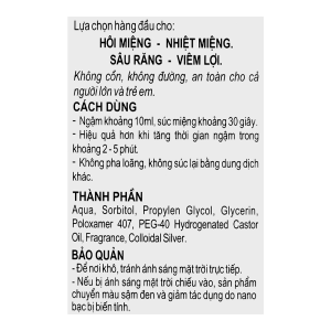 Nước súc miệng Valentine Kiddy ngừa hôi miệng, giảm nhiệt miệng chai 250ml