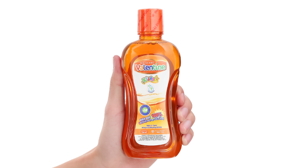 Nước súc miệng Valentine Kiddy ngừa hôi miệng, giảm nhiệt miệng chai 250ml