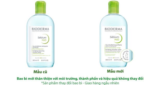 Nước tẩy trang Bioderma Sébium H2O làm sạch sâu cho da dầu và da hỗn hợp chai 500ml