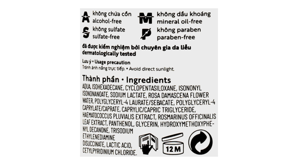 Nước tẩy trang Cocoon hoa hồng làm sạch sâu và cấp ẩm cho da chai 310ml