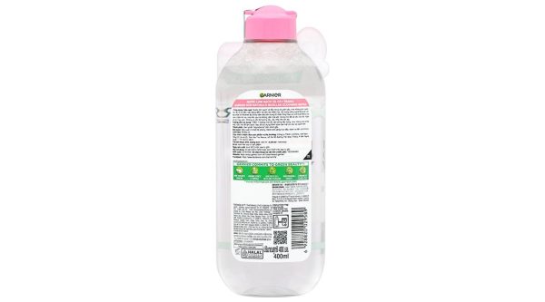 Nước tẩy trang Garnier All in 1 giúp làm sạch sâu, dịu nhẹ cho da nhạy cảm chai 400ml