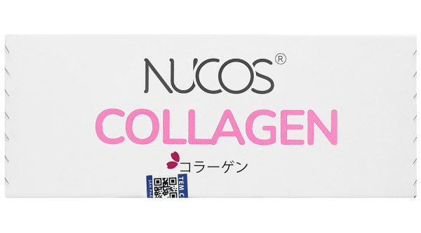 Nước uống Nucos Collagen 7000 bổ sung collagen, giúp da mịn màng hộp 10 chai x 30ml