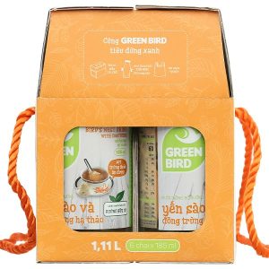 Nước yến sào và đông trùng hạ thảo Green Bird hộp 6 chai x 185ml