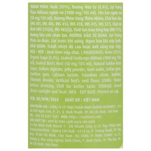 Nước yến sào và đông trùng hạ thảo Green Bird hộp 6 chai x 185ml