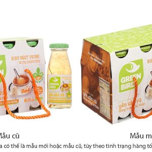 Nước yến sào và đông trùng hạ thảo Green Bird hộp 6 chai x 185ml