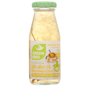 Nước yến sào và đông trùng hạ thảo Green Bird hộp 6 chai x 185ml