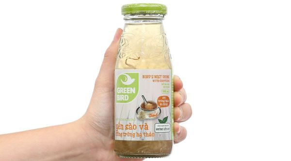 Nước yến sào và đông trùng hạ thảo Green Bird chai 185ml