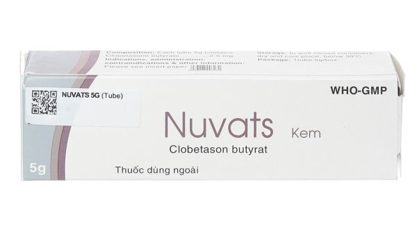 Kem bôi Nuvats trị viêm da tuýp 5g