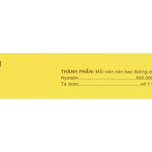 Nystatin 500.000 I.U Vidipha phòng và trị nhiễm nấm Candida (2 vỉ x 8 viên)