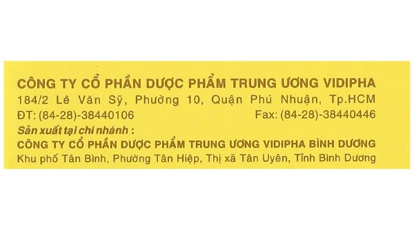 Nystatin 500.000 I.U Vidipha phòng và trị nhiễm nấm Candida (2 vỉ x 8 viên)