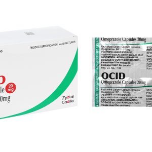 Ocid 20mg trị loét tá tràng, loét dạ dày, viêm thực quản trào ngược (10 vỉ x 10 viên)