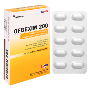 Ofbexim 200 trị nhiễm khuẩn (3 vỉ x 10 viên)