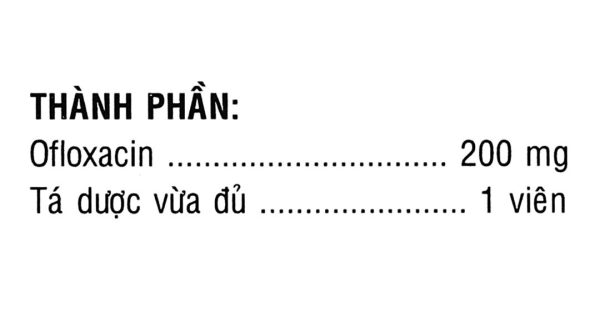 Ofcin DHG 200mg điều trị các trường hợp nhiễm khuẩn (2 vỉ x 10 viên)