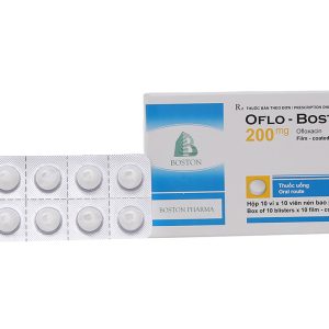 Oflo - Boston 200mg hộp 100 viên thuốc kháng sinh trị nhiễm trùng