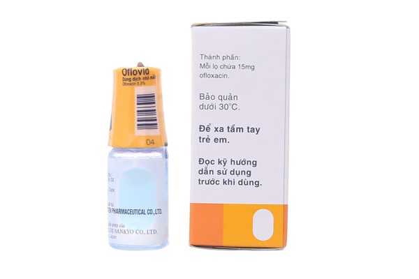 Dung dịch nhỏ mắt Oflovid 0.3% trị nhiễm khuẩn mắt chai 5ml