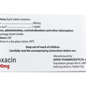 Ofloxacin 300 Hà Tây điều trị nhiễm trùng niệu sinh dục, hô hấp (6 vỉ x 10 viên)