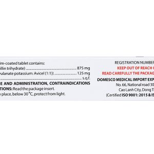 Ofmantine - Domesco 1g trị nhiễm khuẩn (2 vỉ x 7 viên)