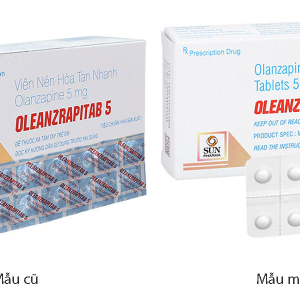 Oleanz Rapitab 5 trị tâm thần phân liệt (5 vỉ x 10 viên)