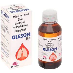 Siro Olesom 30mg/5ml tan đàm trong bệnh lý hô hấp chai 100ml