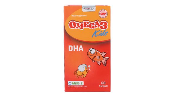 Dầu cá Omega 3 Kids phát triển não bộ, cải thiện thị lực lọ 60 viên