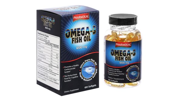 Dầu cá Pharmekal Omega-3 Fish Oil tốt cho tim mạch hộp 100 viên