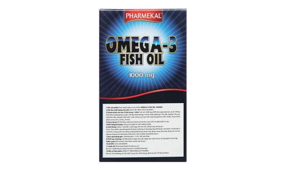 Dầu cá Pharmekal Omega-3 Fish Oil tốt cho tim mạch hộp 100 viên