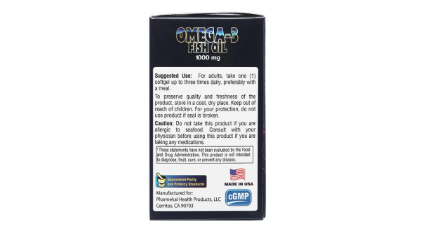 Dầu cá Pharmekal Omega-3 Fish Oil tốt cho tim mạch hộp 100 viên