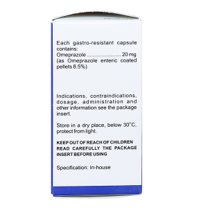 Omeraz 20 phòng và trị tái phát loét dạ dày, tá tràng (5 vỉ x 4 viên)